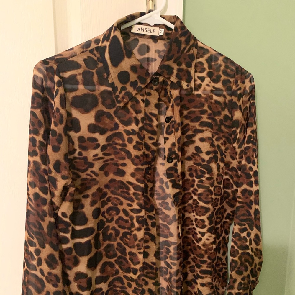 Cheetah blouse